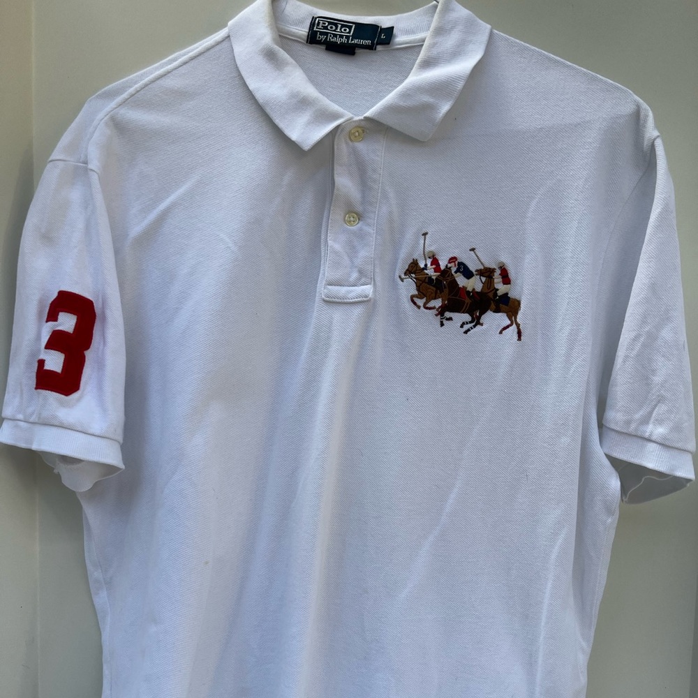 Polo by Ralph Lauren embroidered polo.  Large. EUC!